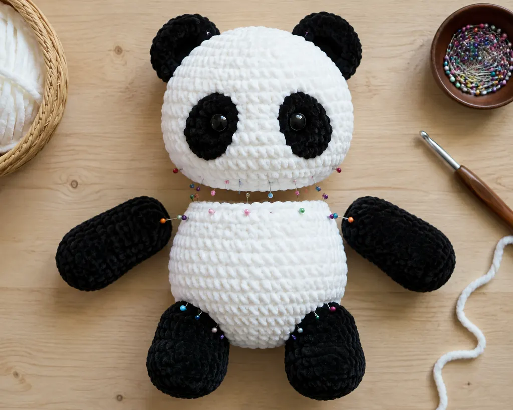Crochet Thread Edging Patterns Giant Crochet Panda Plush Pattern — Free Chunky Yarn Pattern
